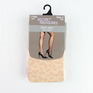 💚Secret Treasures Fashion Tights 1 Pair Size 2 Nude